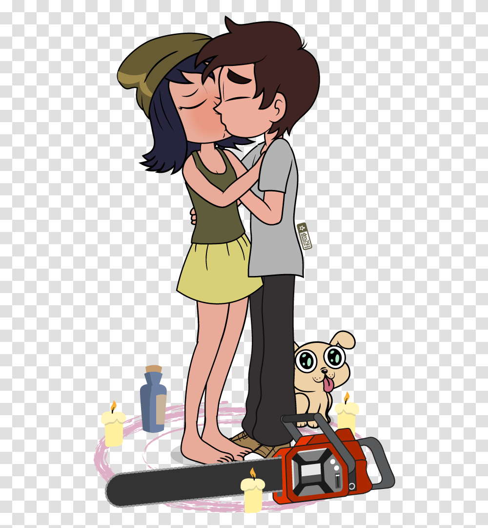 Janna Summons Herself A Marco Star Vs The Forces Of Evil Marco X Janna, Person, Hug, People, Female Transparent Png