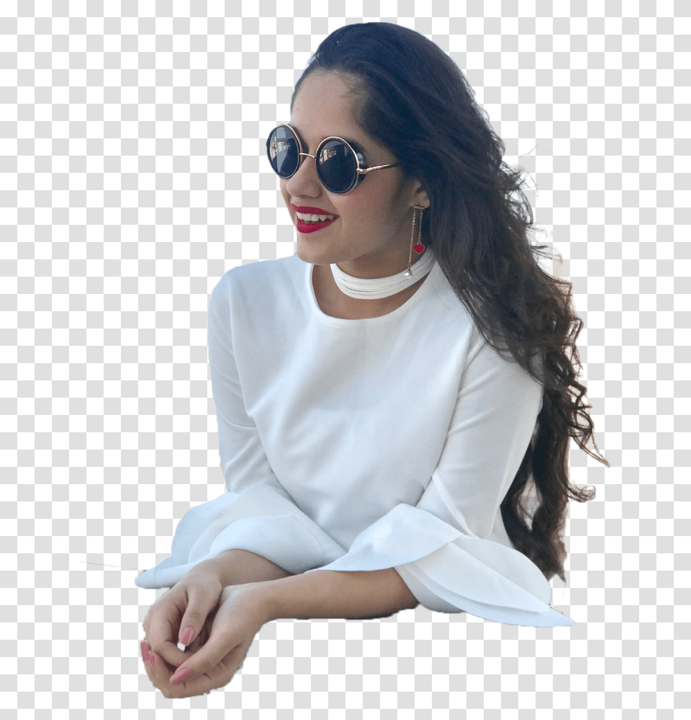 Jannat Zubair In Gogal, Sunglasses, Accessories, Person, Sitting Transparent Png