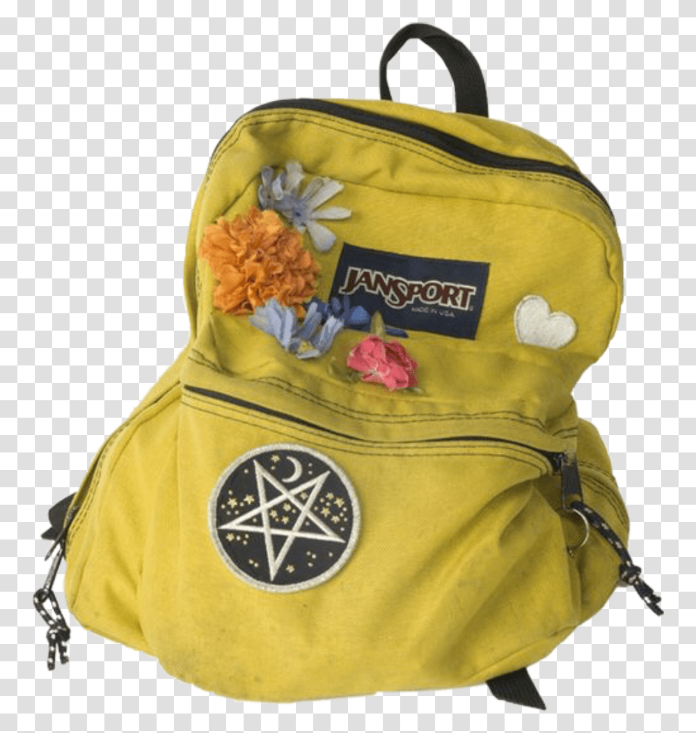 Jansport Backpack Yellow School Aesthetic Mood Board, Bag, Diaper Transparent Png