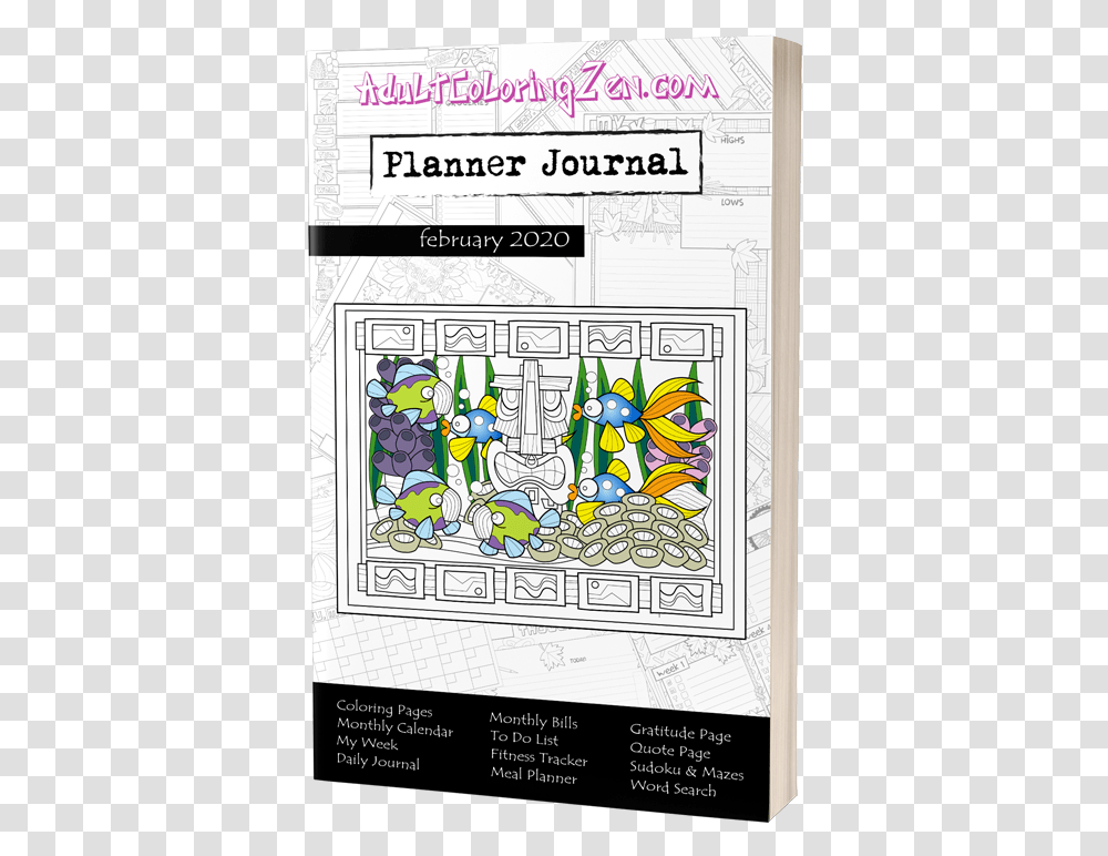 January 2020 Journal Planner Coloring Activity Book Poster, Stained Glass, Drawing, Doodle Transparent Png