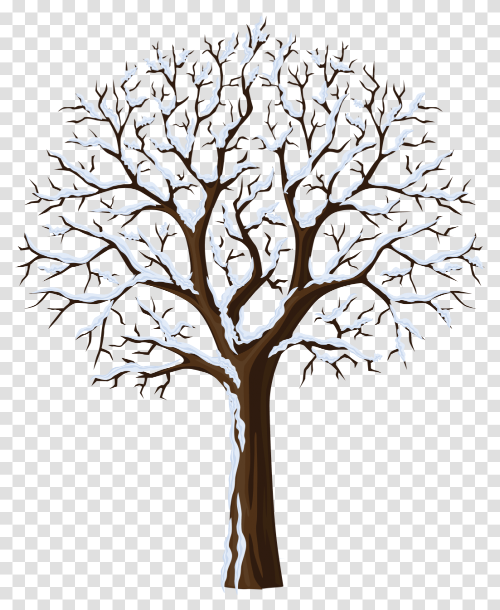 January Clipart Snowtree Plants In Different Seasons, Nature, Outdoors, Vegetation, Tree Trunk Transparent Png