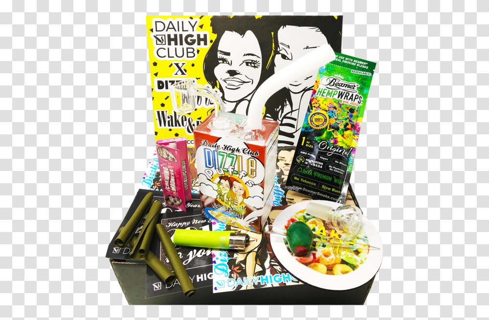 January Dizzle Puff Download Daily High Club Boxes, Food, Advertisement, Poster, Candy Transparent Png