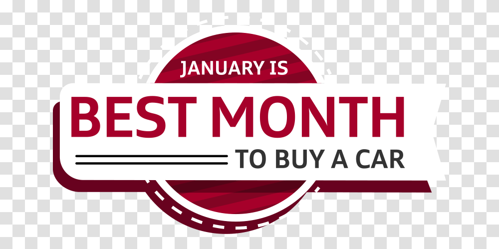 January Is The Best Month To Buy A Car Graphic Design, Label, Paper Transparent Png