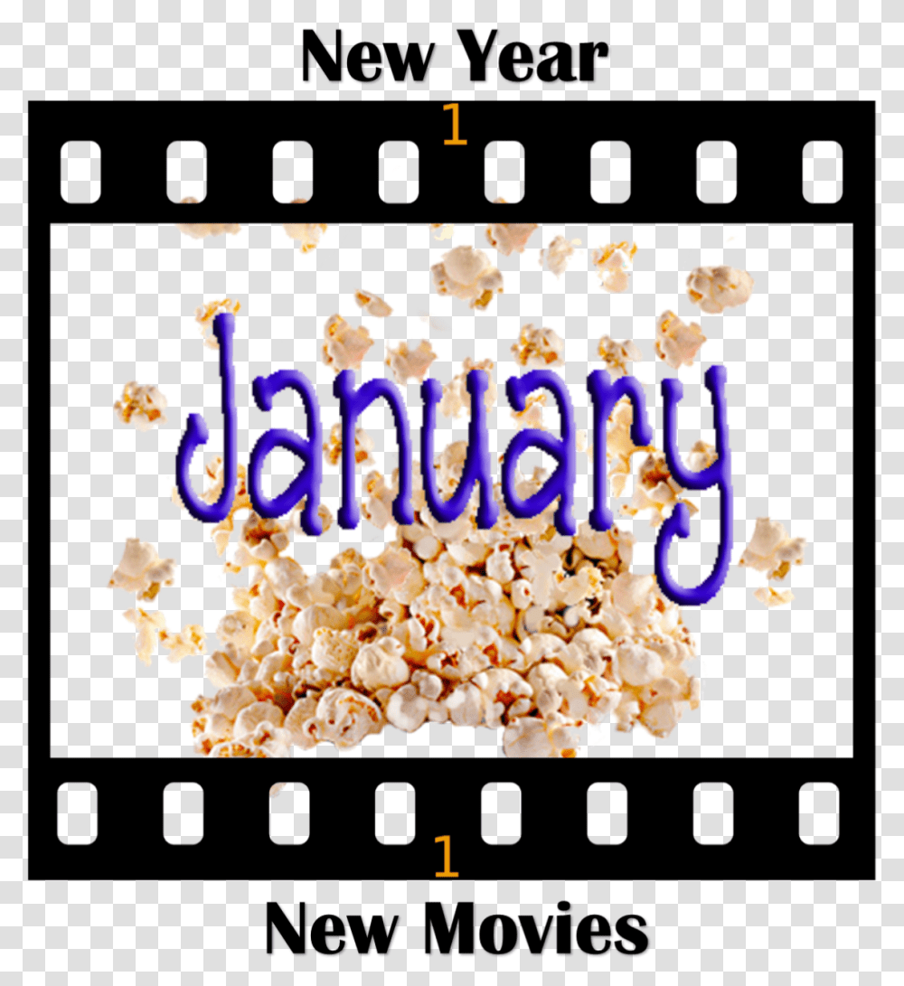 January Movie Thingy January Title, Popcorn, Food, Chandelier, Lamp Transparent Png