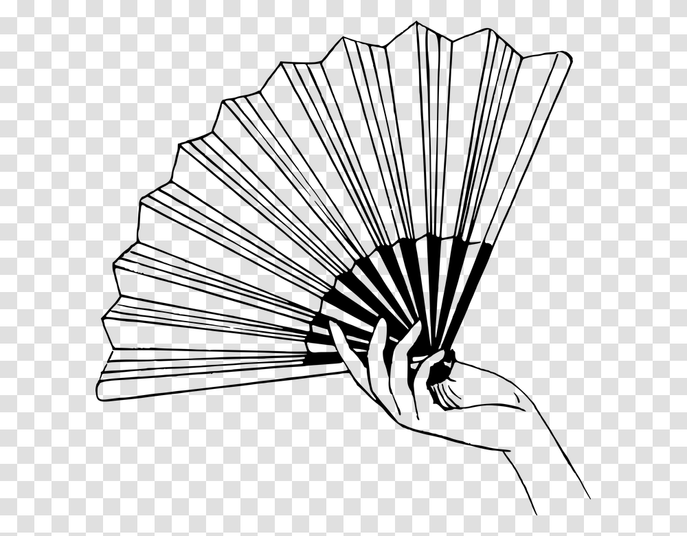 Japan Clipart Drawing Fan Black And White, Gray, World Of Warcraft Transparent Png