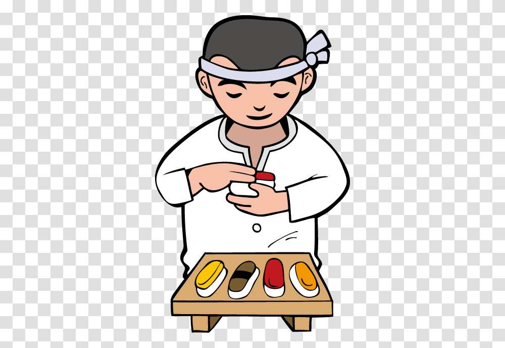 Japan Clipart Sushi Chef, Nurse, Sailor Suit Transparent Png