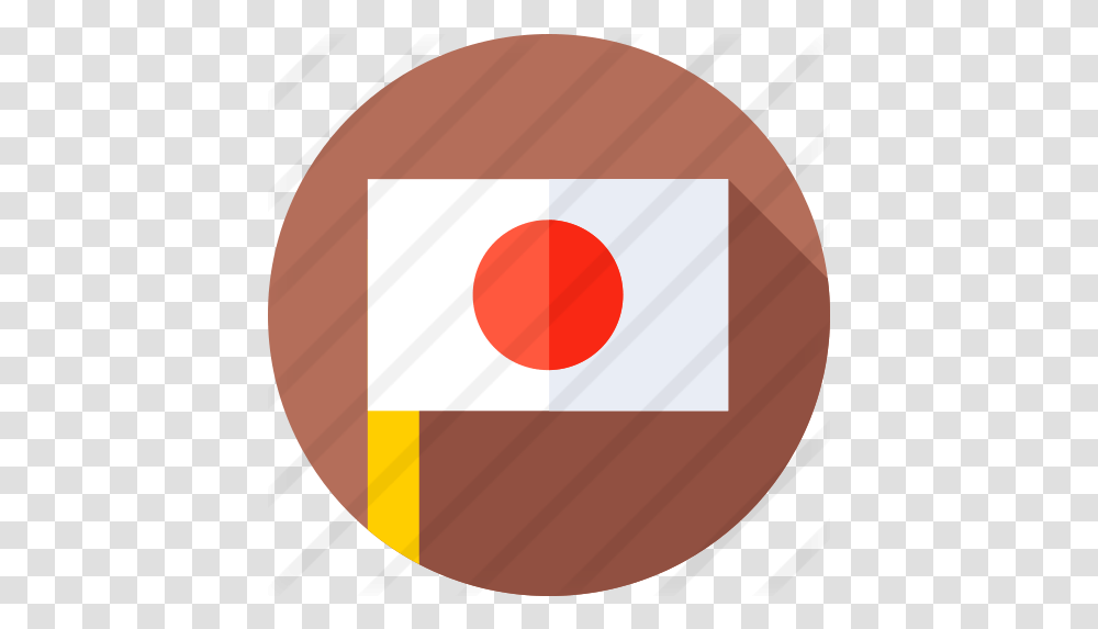 Japan Flag Circle, Sphere, Tape Transparent Png