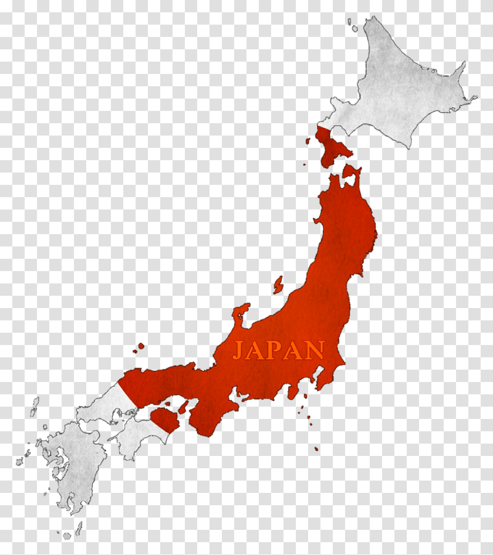 Japan Flag Clipart Japan Map, Diagram, Atlas, Plot, Outdoors Transparent Png