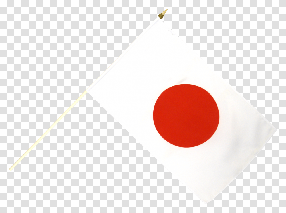 Japan Hand Waving Flag Bandiera Giappone Con Asta, Logo, Trademark, Light Transparent Png