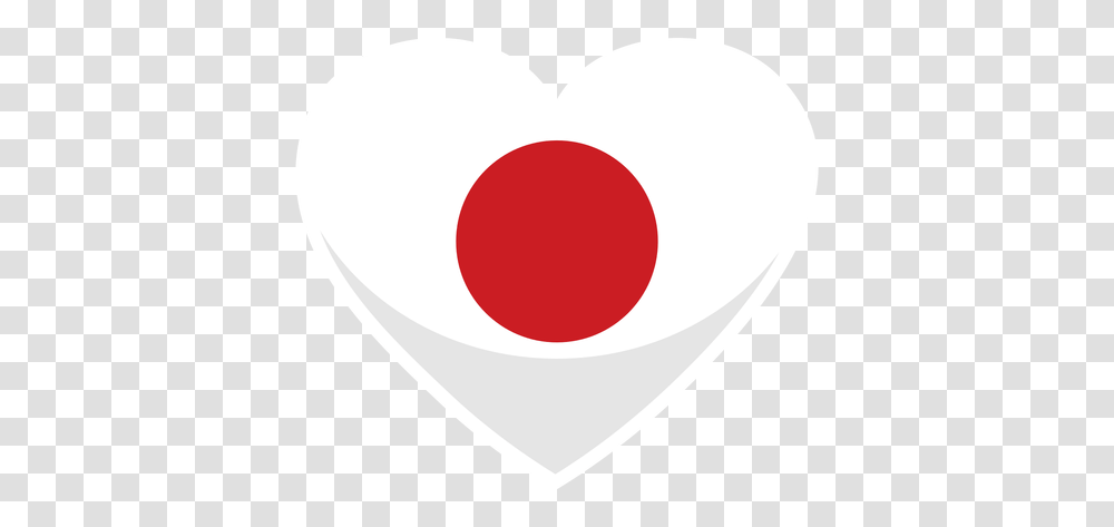 Japan Heart Flag & Svg Vector File Bandera De Japon Corazon, Plectrum Transparent Png
