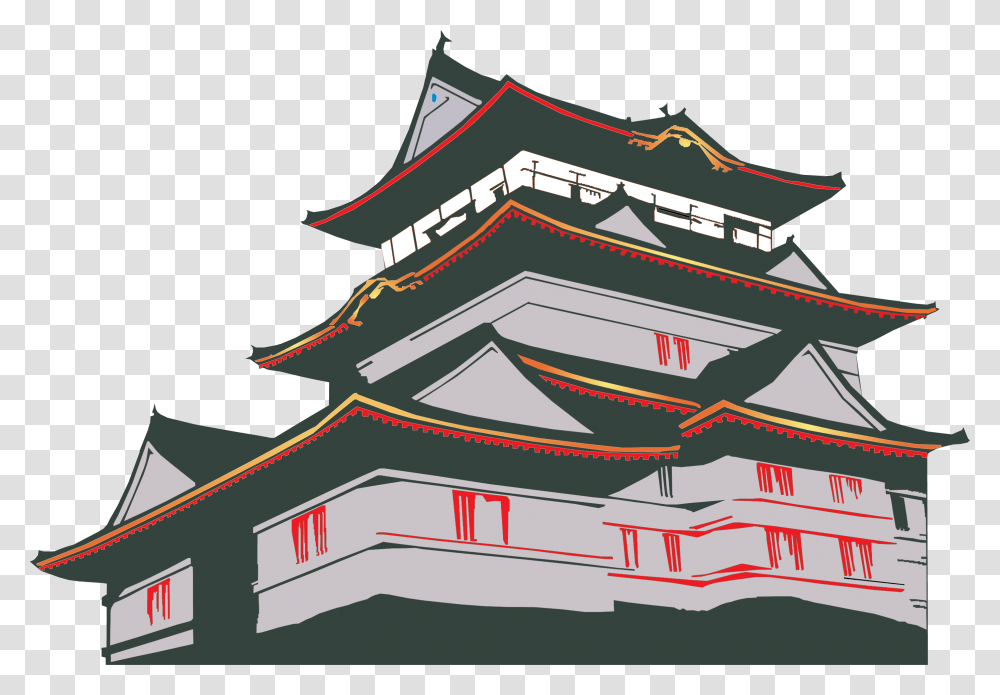 Japan House Euclidean Vector Clip Art Japanese House Background, Pagoda, Shrine, Worship, Temple Transparent Png