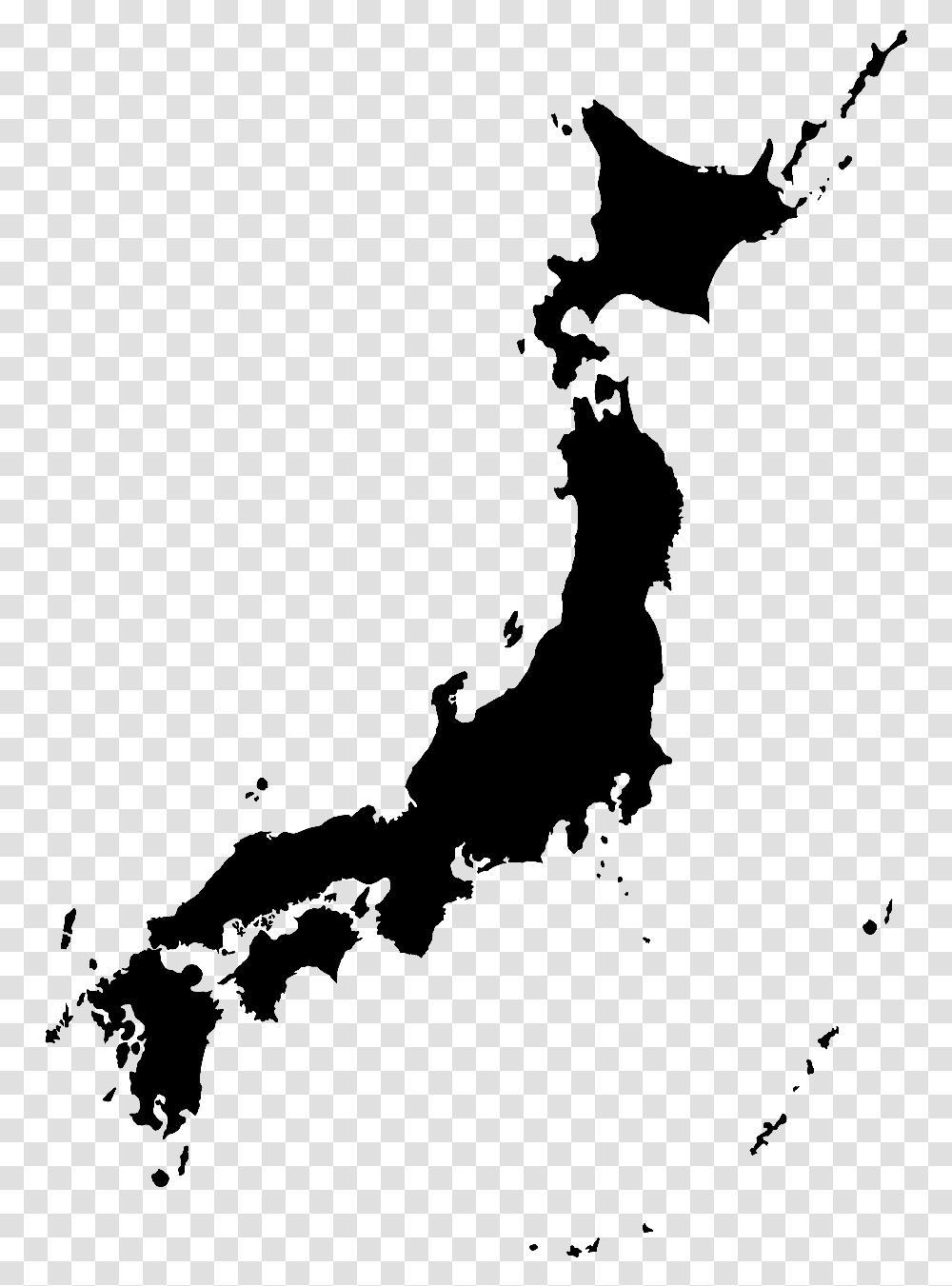 Japan Map Background, Silhouette, Person, Outdoors, Nature Transparent Png