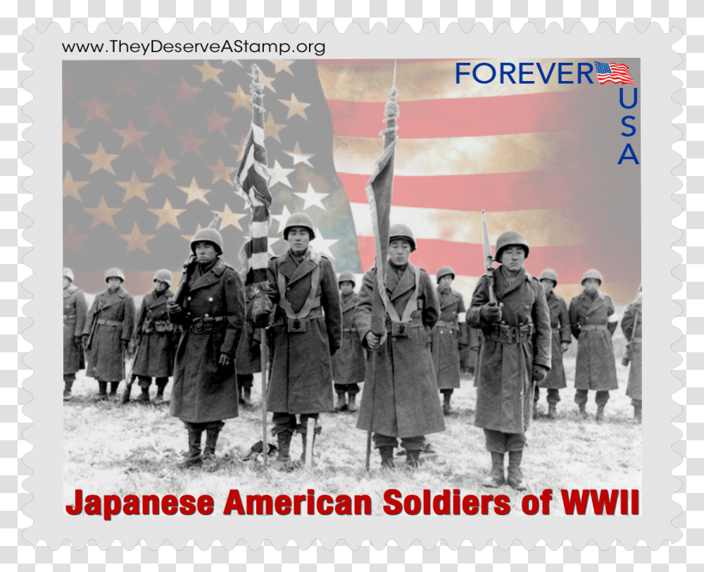Japanese American World War 2 Soldiers, Person, Human, Poster, Advertisement Transparent Png