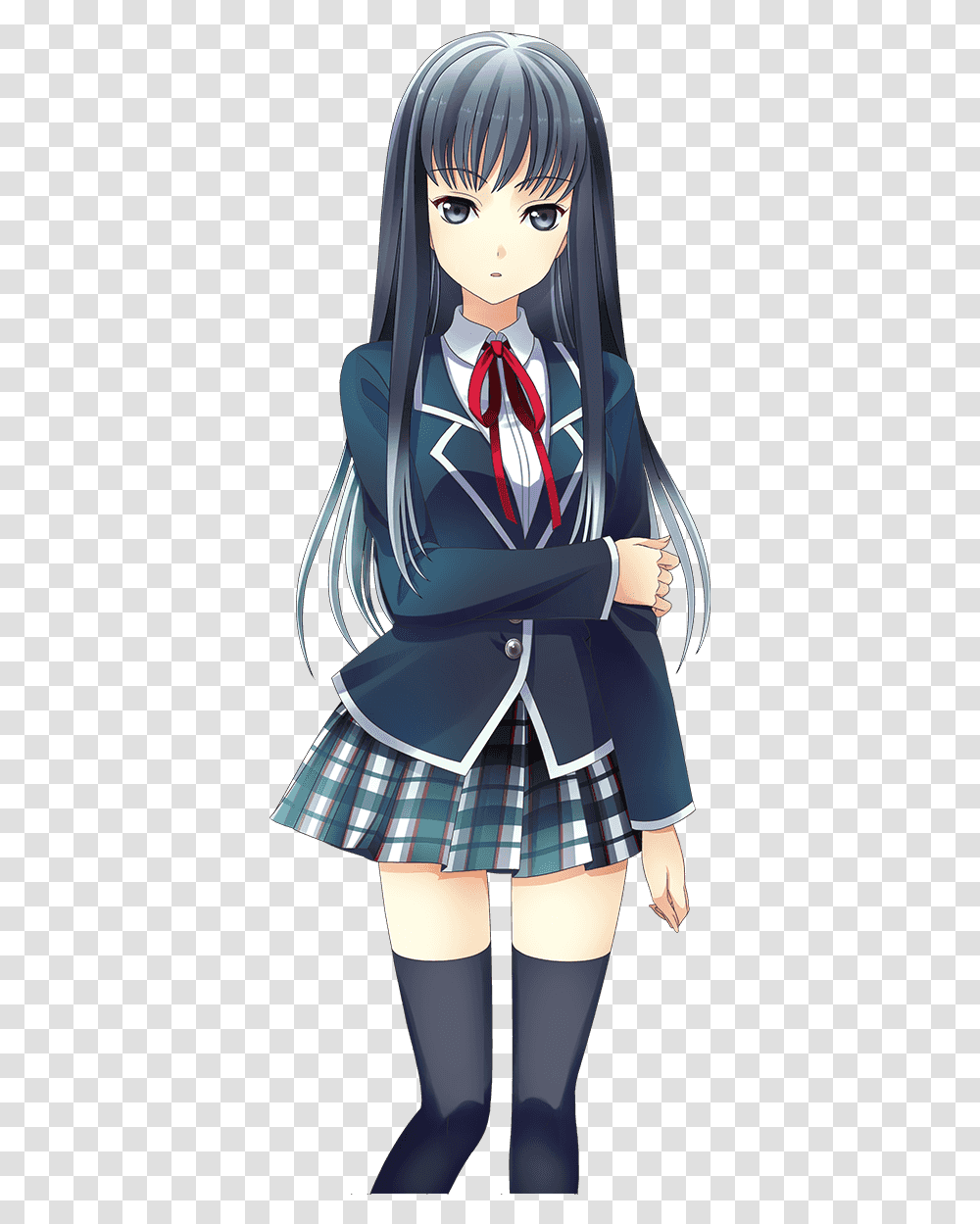 Japanese Anime Anime Girls School Outfit, Clothing, Apparel, Doll, Toy Transparent Png