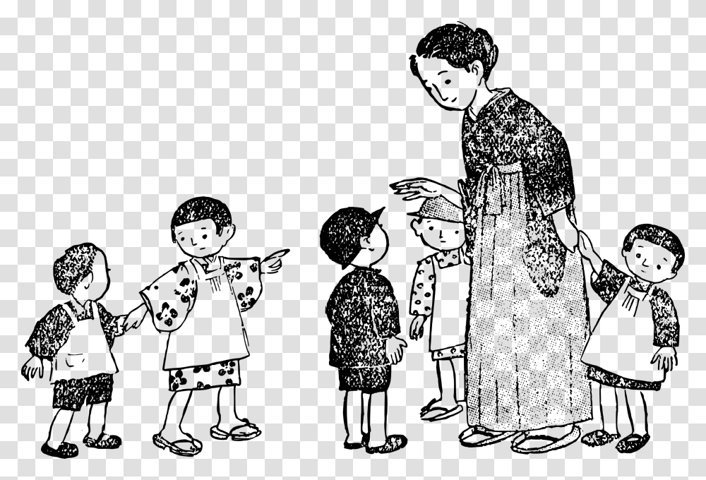 Japanese Boy Clipart Japanese Family Cartoon, Gray, World Of Warcraft Transparent Png
