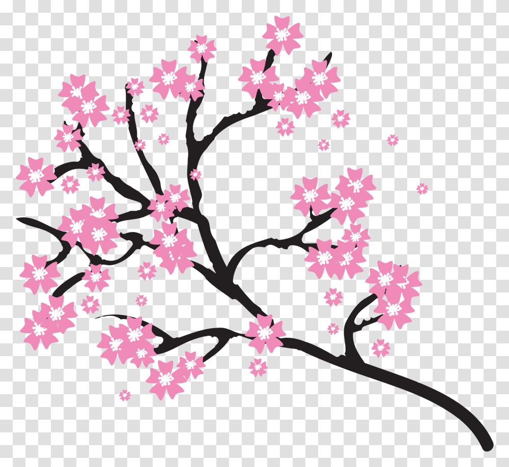 Japanese Cherry Blossom Clip Art Cherry Blossom Flowers Clip Art, Graphics, Floral Design, Pattern, Plant Transparent Png