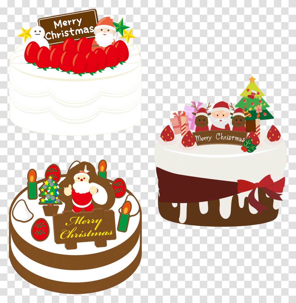 Japanese Christmas Cake Japanese Christmas Cake Clipart, Dessert, Food, Birthday Cake, Icing Transparent Png