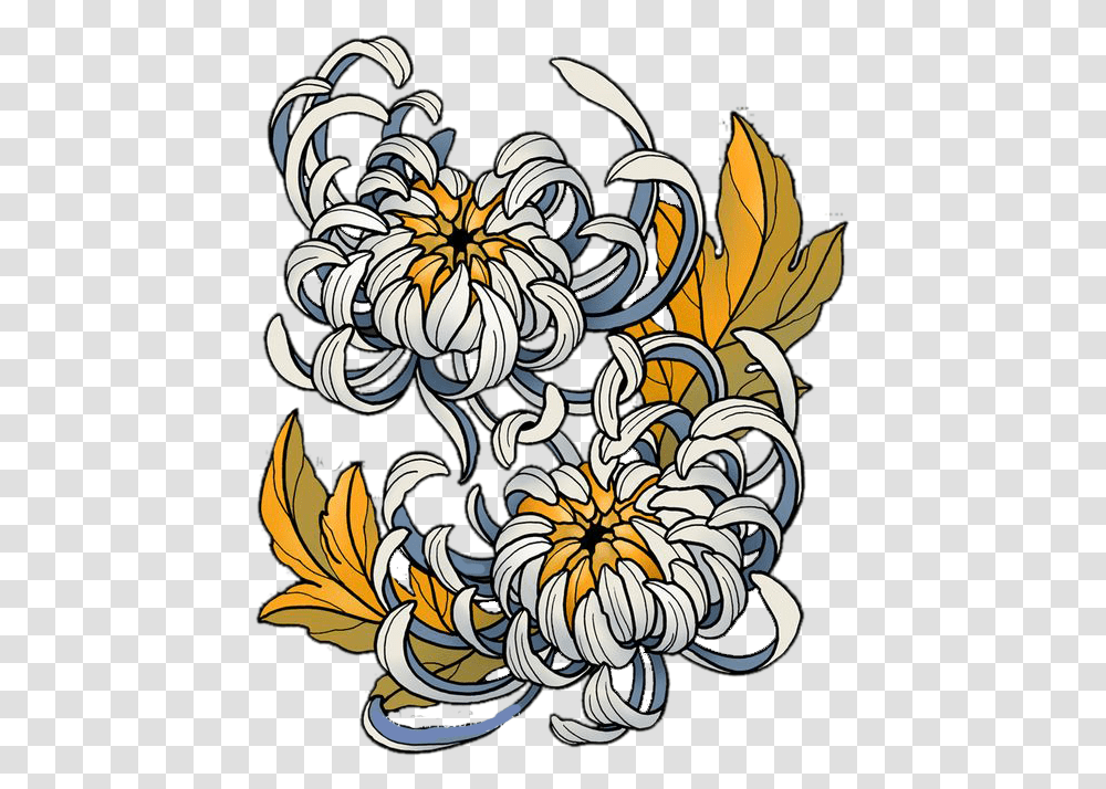Japanese Chrysanthemum Flower Vector Cartoon Japanese Chrysanthemum Drawing, Graphics, Floral Design, Pattern, Sea Transparent Png