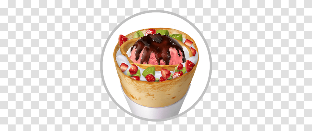 Japanese Crepe Birthday Cake, Cream, Dessert, Food, Creme Transparent Png