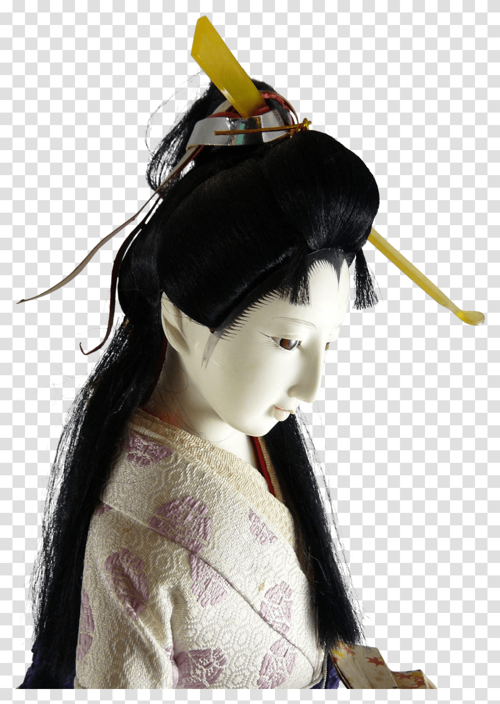 Japanese Dolls Gofun Geisha, Toy, Person, Human Transparent Png