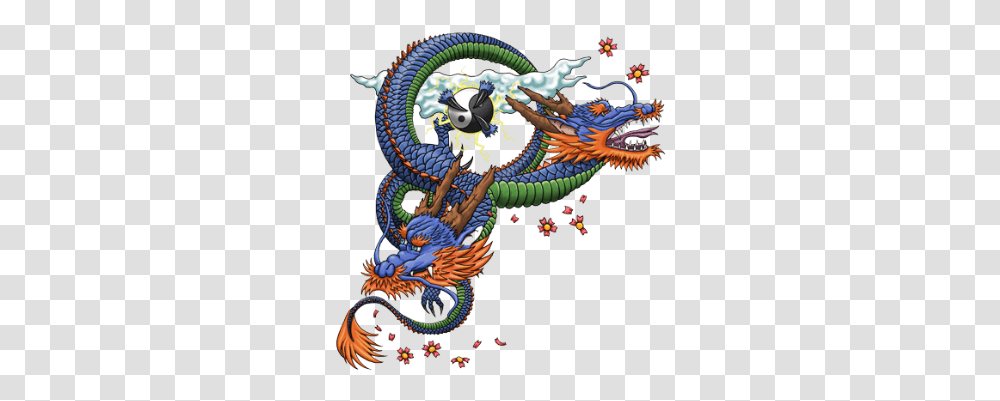 Japanese Dragon 1 Image Twin Dragon Tattoo Designs, Pattern, Final Fantasy Transparent Png