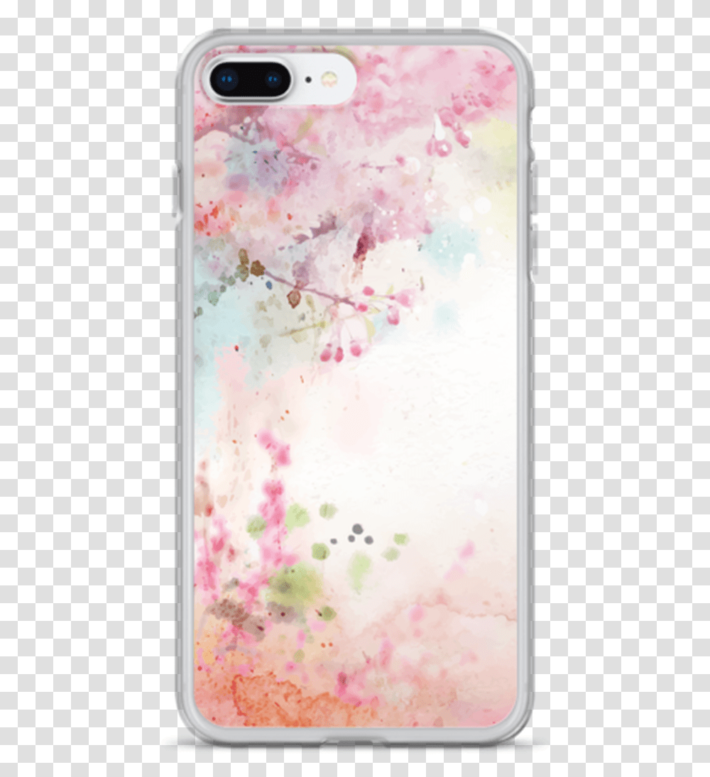 Japanese Floral Iphone Case Pastel Watercolor Art Background, Electronics, Mobile Phone, Cell Phone Transparent Png