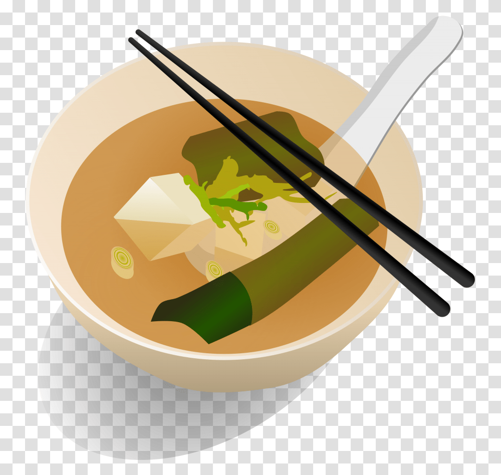 Japanese Food Clipart Chinese Rice Miso Soup Clipart, Bowl, Dish, Meal, Soup Bowl Transparent Png