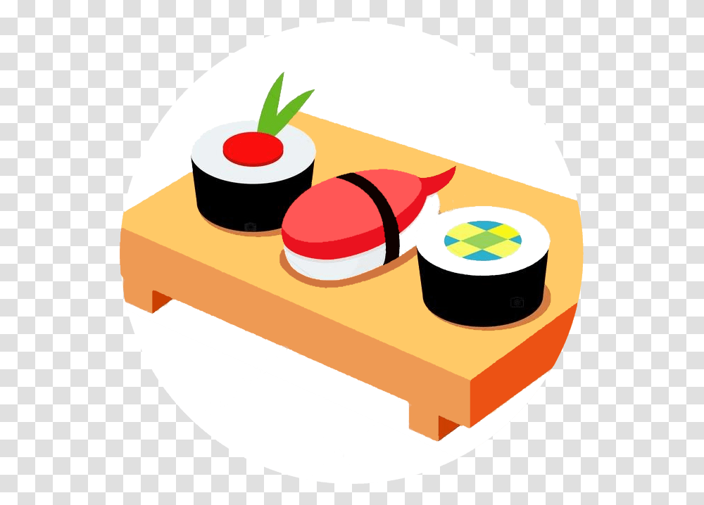 Japanese Food Clipart Spring Sushi Clipart, Tabletop, Furniture, Curling Transparent Png