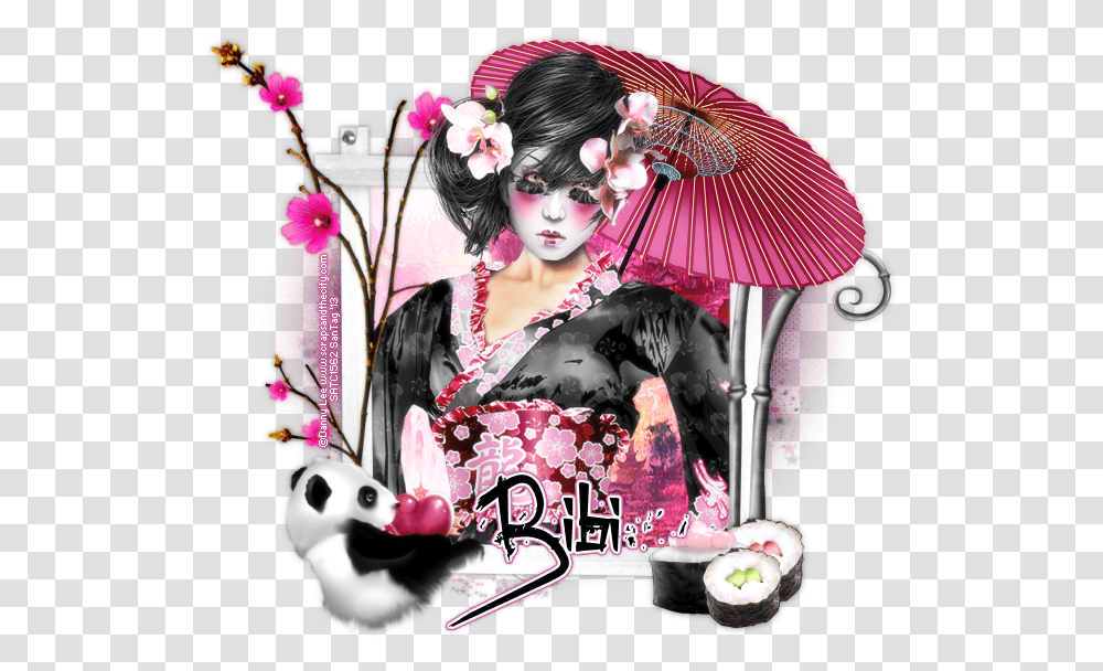 Japanese Geisha Clipart, Gown, Fashion, Robe Transparent Png