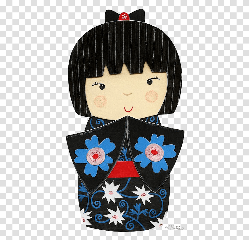 Japanese Girl Clipart Japanese Doll, Toy, Purse, Handbag, Accessories Transparent Png
