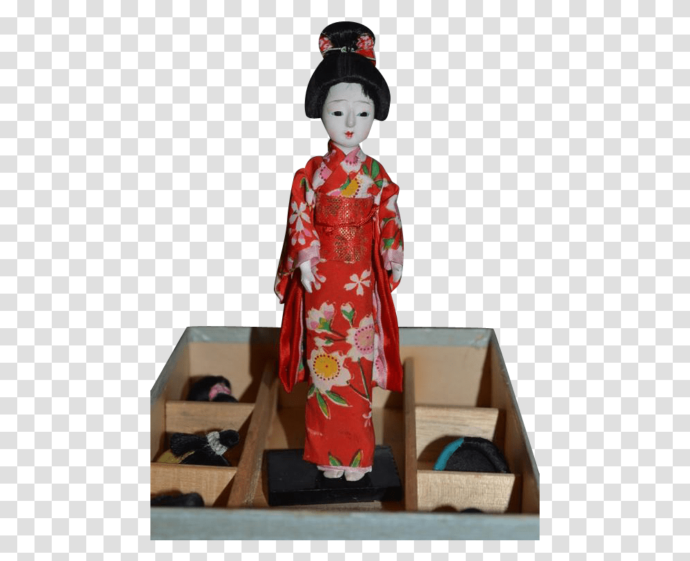 Japanese Girl Japanese Doll With Six Wigs, Apparel, Robe, Fashion Transparent Png