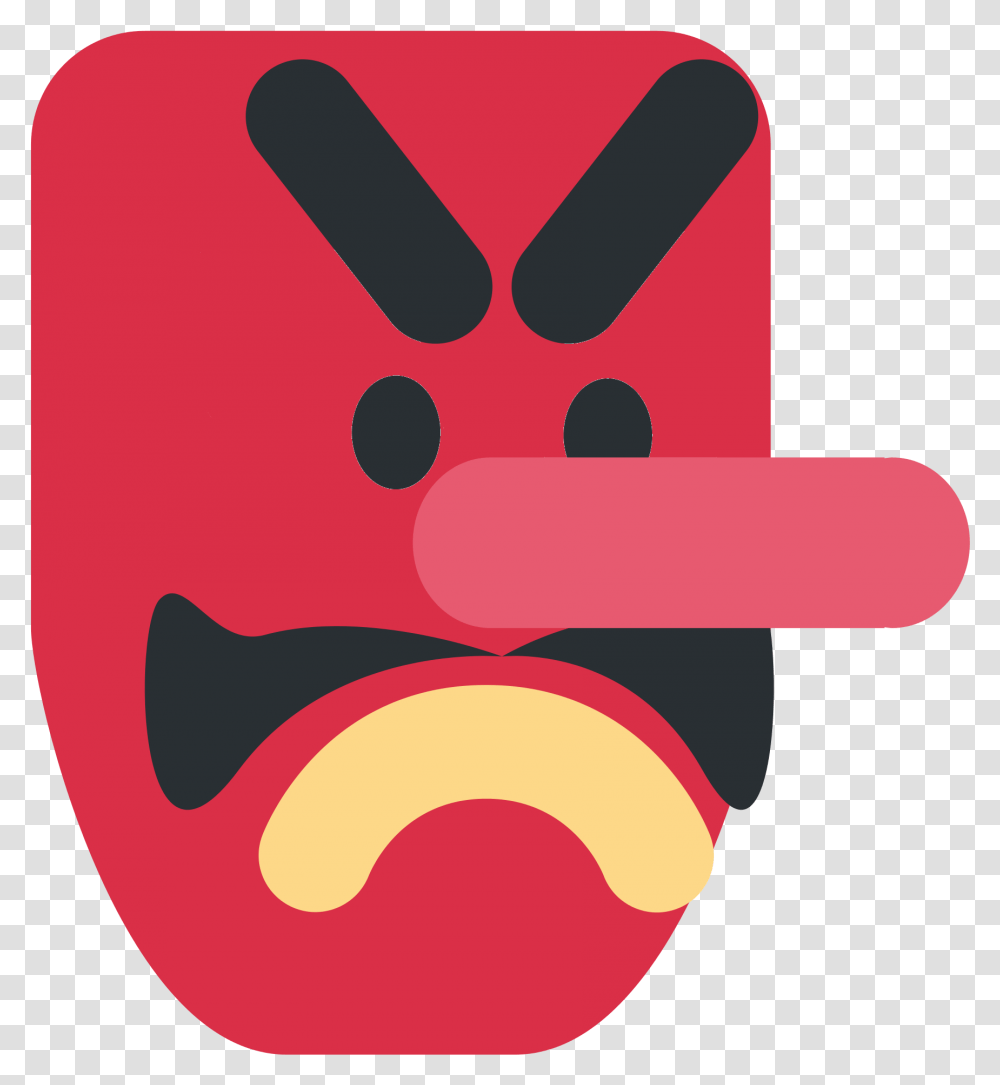 Japanese Goblin Emoji Twitter, Label Transparent Png