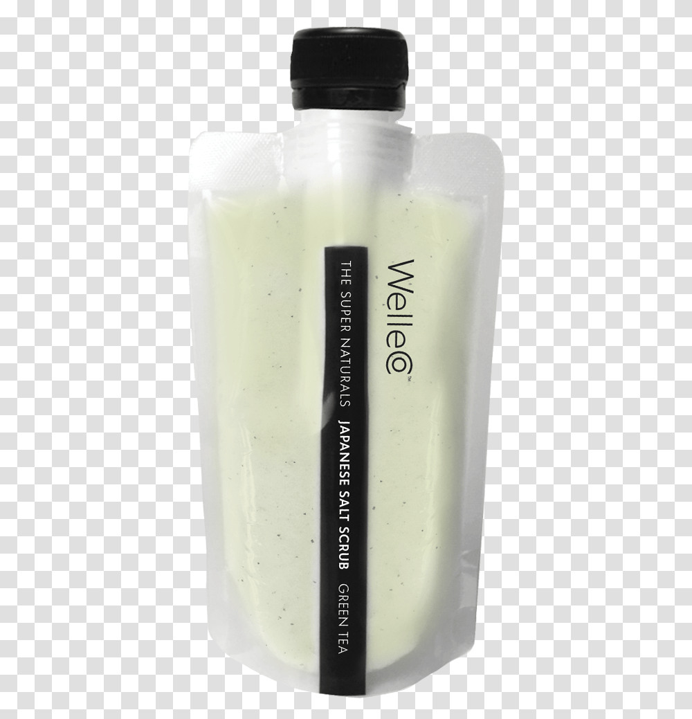 Japanese Green Tea Sea Salt Scrub In Clear Packaging Plastic Bottle, Book, Cosmetics, Shaker, Shampoo Transparent Png