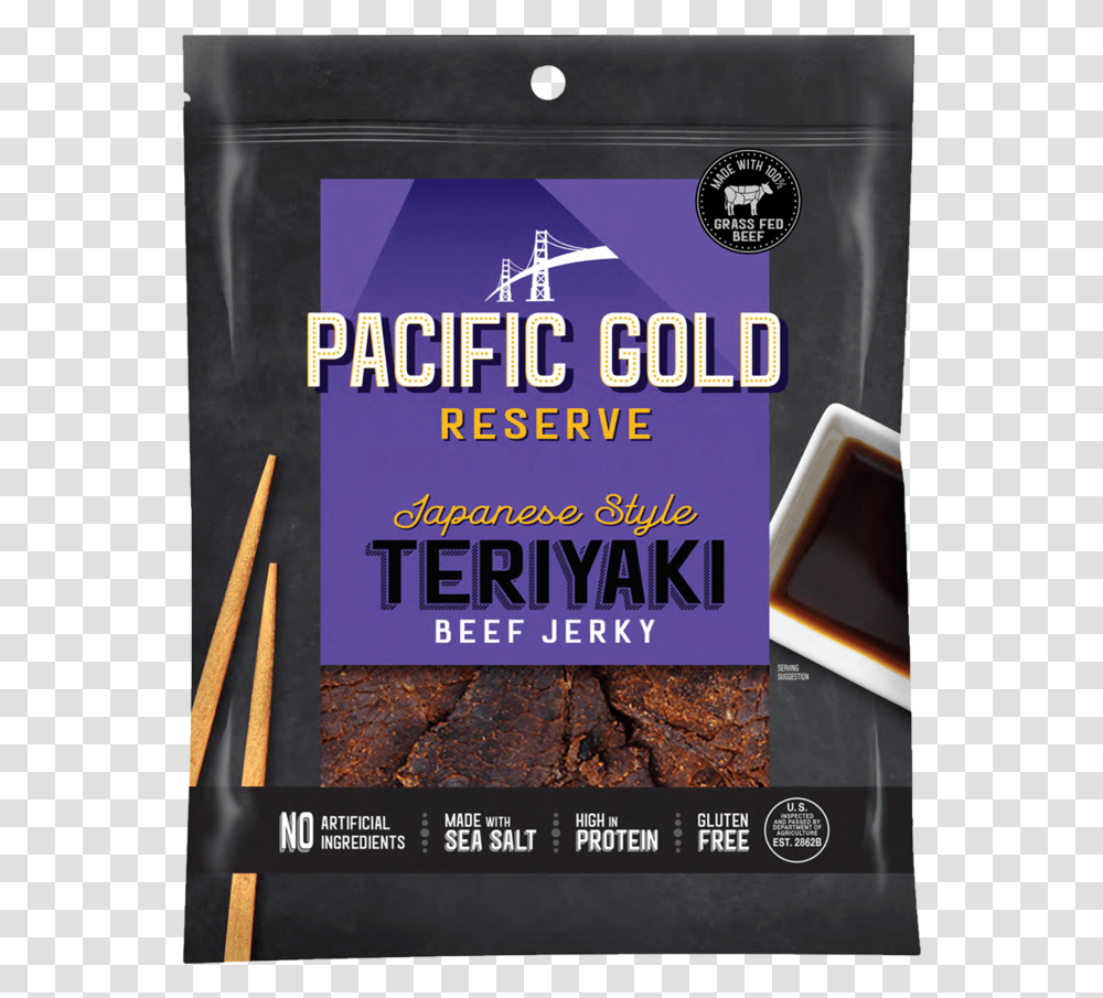 Japanese Jerky Pacific Gold Reserve Beef Jerky, Poster, Advertisement, Flyer, Paper Transparent Png