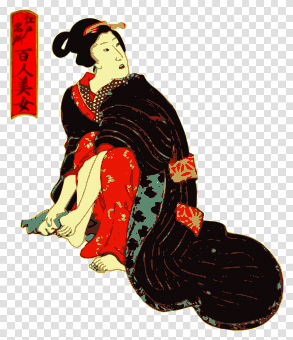 Japanese Kimono, Performer, Person, Dance Pose, Leisure Activities Transparent Png
