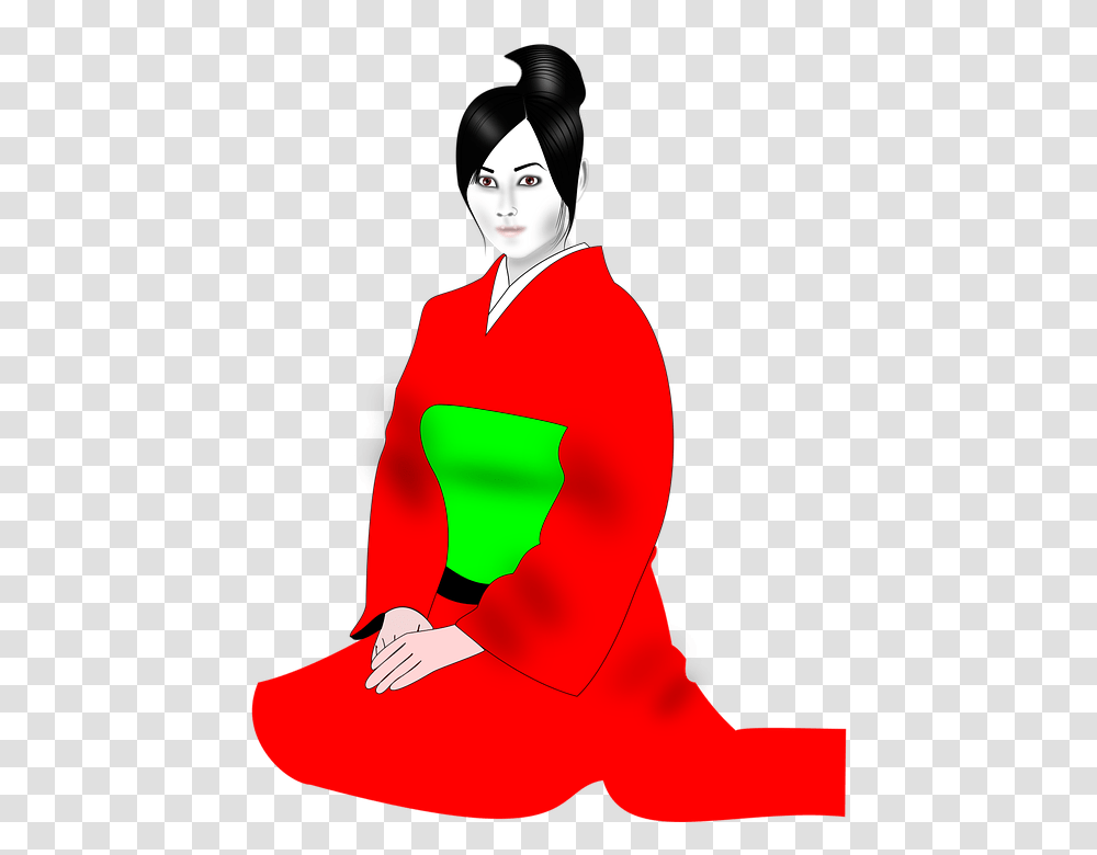 Japanese Kimono Woman Geisha Mode Beautiful Model Weight Loss In Japanese Method, Apparel, Person, Human Transparent Png