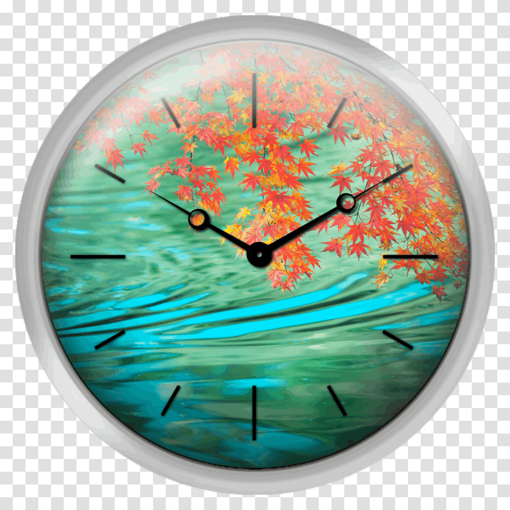 Japanese Maple In Autumn Kyoto Prefecture Honshu Japan Texture Clock, Wall Clock, Analog Clock Transparent Png