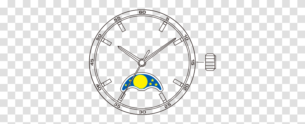 Japanese Miyota 6p00 Movement, Analog Clock, Wall Clock, Wristwatch Transparent Png