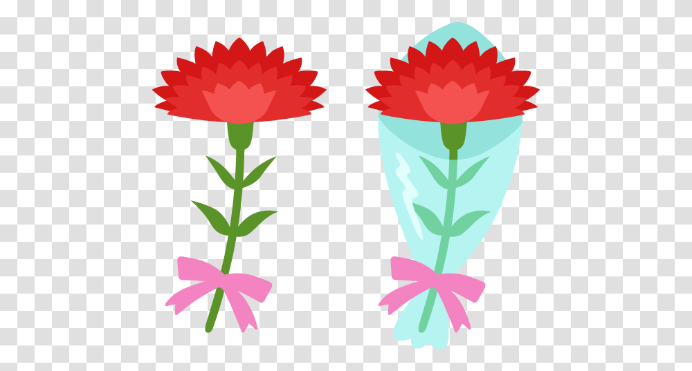 Japanese Mother's Day Red Carnation Free And Vector Sprocket, Plant, Flower, Blossom, Petal Transparent Png