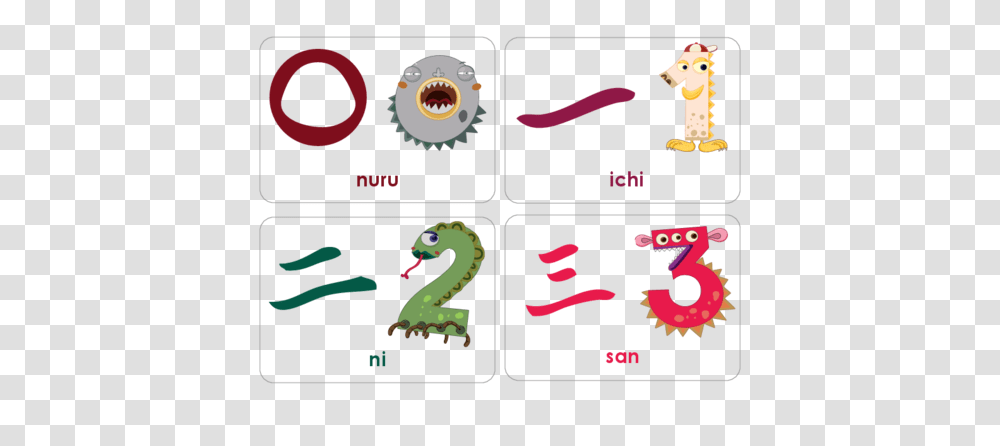 Japanese Numbers Flashcards Learning A New Language, Bird, Animal, Sea Life Transparent Png
