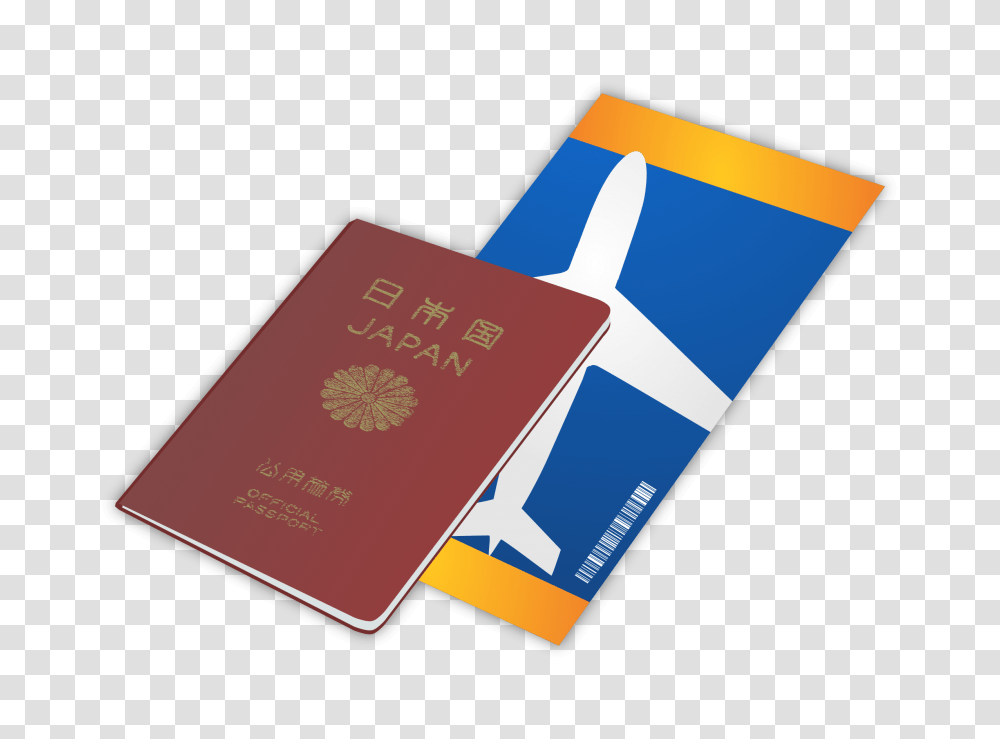 Japanese Passport And Ticket Icons, Id Cards, Document, Paper Transparent Png