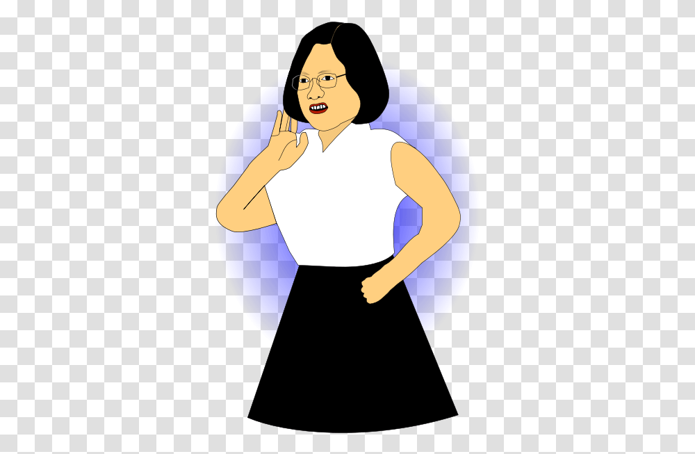 Japanese Politician Lady Girl Talking Gif, Person, Female, Woman, Face Transparent Png