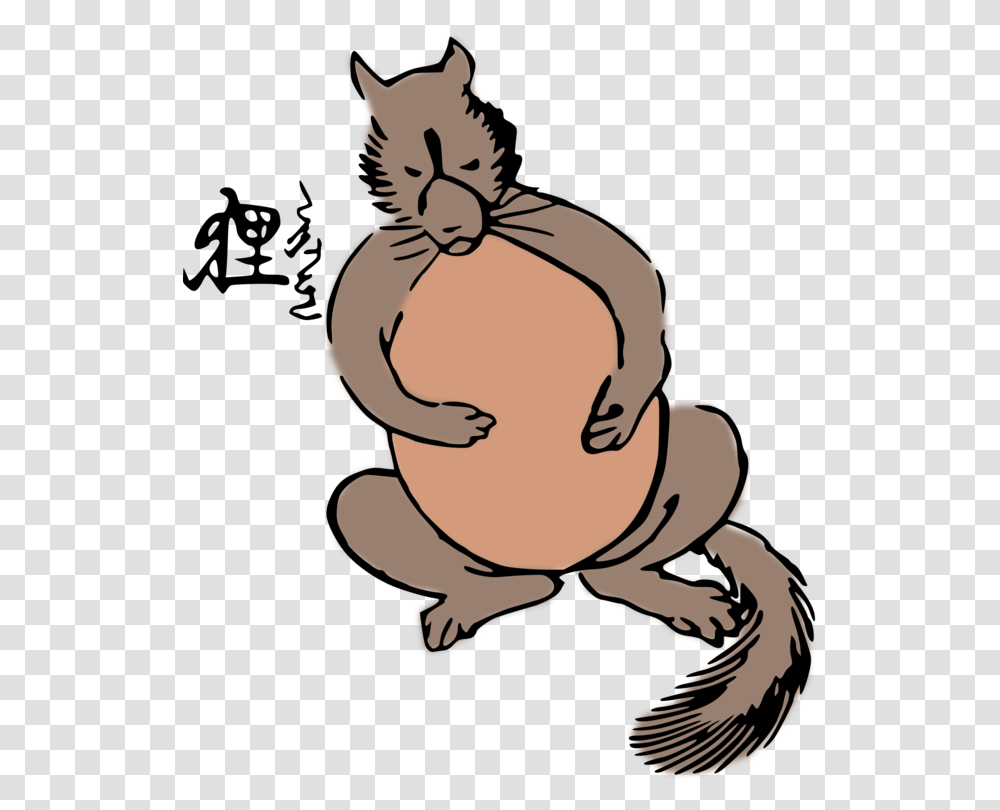 Japanese Raccoon Dog Vertebrate African Wild Dog Drawing Free, Face Transparent Png