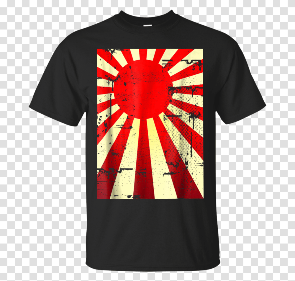 Japanese Rising Sun Japan Flag, Apparel, T-Shirt, Dye Transparent Png