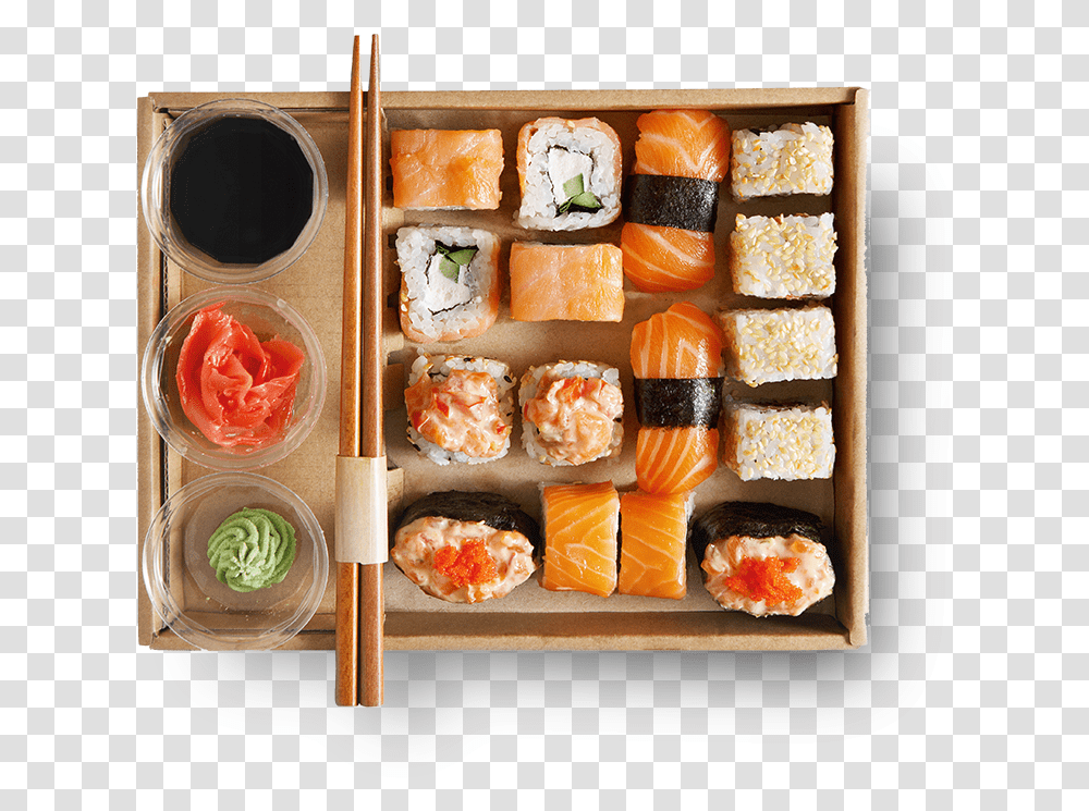 Japanese Sushi Plate Sushi Packages Cool, Food, Sweets, Confectionery, Bread Transparent Png