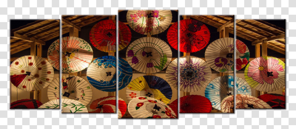 Japanese Umbrellas Canvas Wall Art Japan, Rug, Modern Art, Stained Glass, Canopy Transparent Png