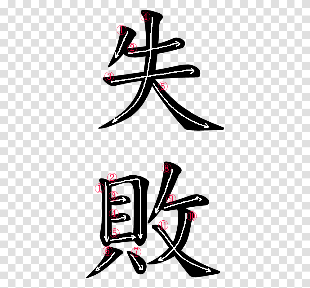 Japanese Word For Failure Japanese Symbol For Failure, Number, Bow, Alphabet Transparent Png