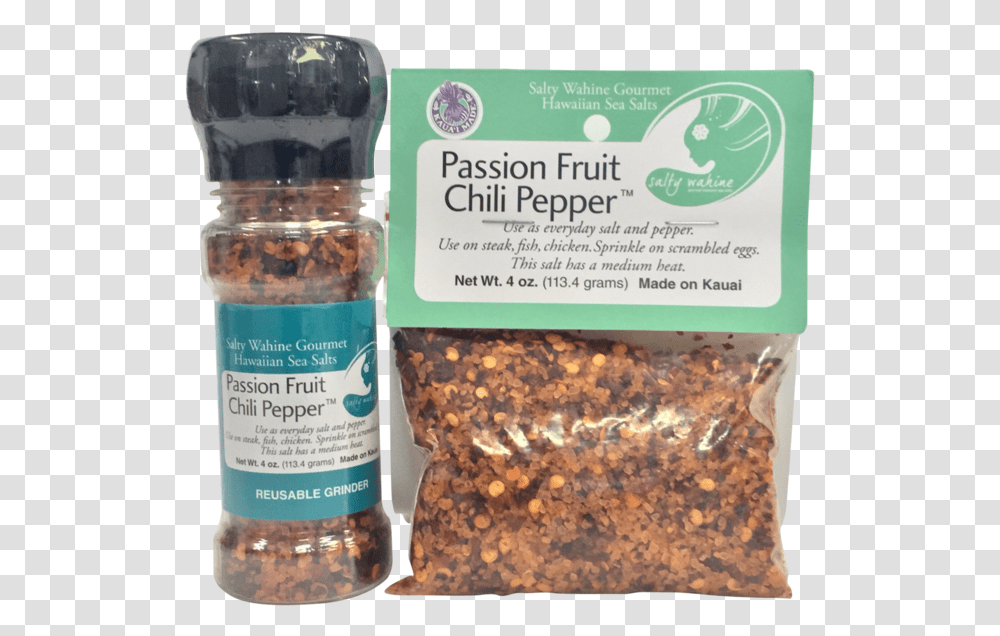 Jar And Bag Passion Fruit Chili Pepper Passion Fruit Chilli Pepper, Plant, Food, Beer, Seasoning Transparent Png