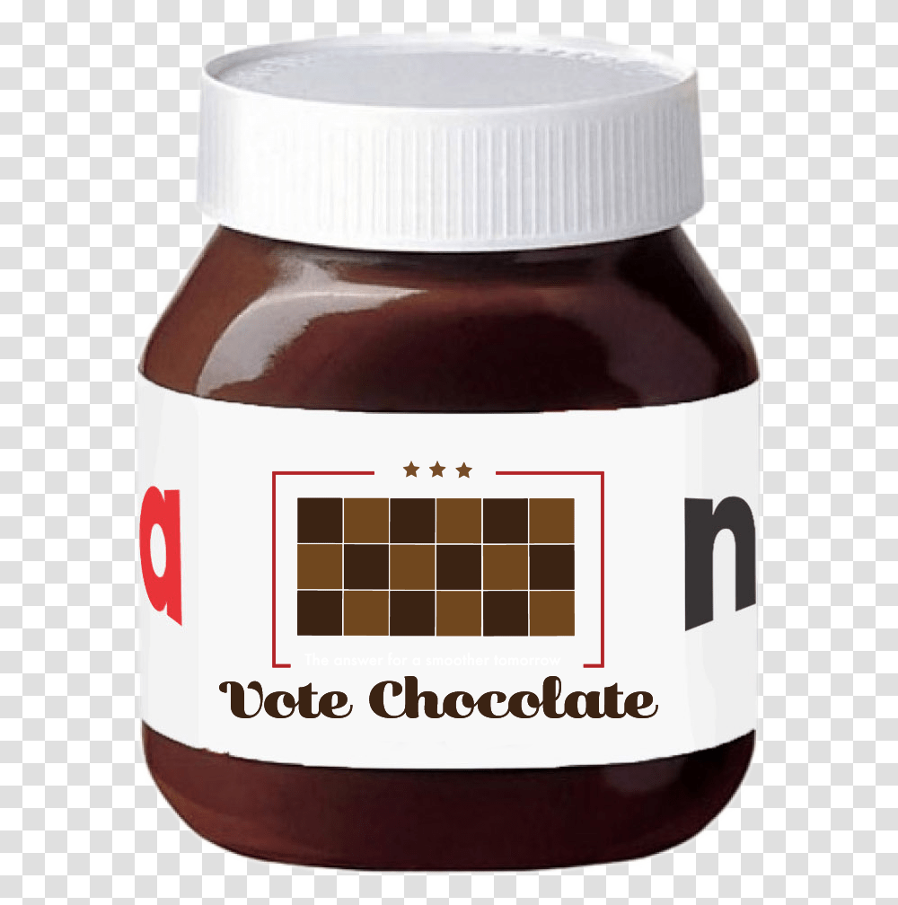 Jar Choc Nutella 3d, Food, Syrup, Seasoning, Label Transparent Png