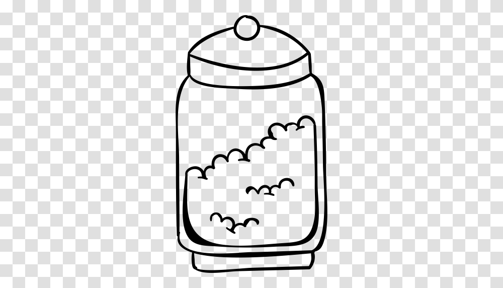 Jar Full Of Food Jar Milk Icon With And Vector Format, Gray, World Of Warcraft Transparent Png